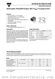 H11C6 datasheet pdf Vishay