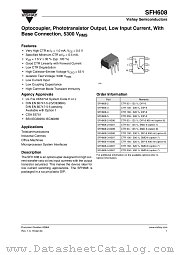 SFH608 datasheet pdf Vishay