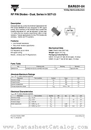 BAR63V-04 datasheet pdf Vishay