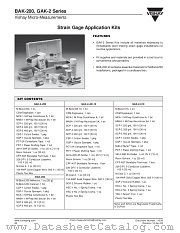 BAK-200, GAK-2 SERIES datasheet pdf Vishay