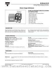 M-BOND 43-B datasheet pdf Vishay