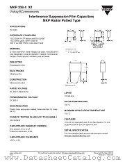 MKP 338 4 X2 datasheet pdf Vishay