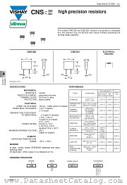 CNS020, CNS021 SFERNICE datasheet pdf Vishay