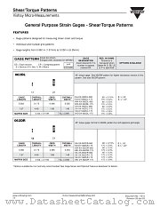 SHEAR/TORQUE PATTERNS datasheet pdf Vishay