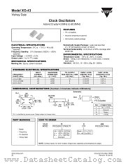 XO-43 datasheet pdf Vishay