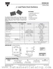 XOSM-553 datasheet pdf Vishay