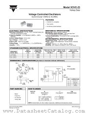 XOVC-23 datasheet pdf Vishay