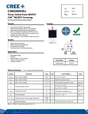 C3M0280090J datasheet pdf Wolfspeed