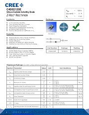 C4D02120E datasheet pdf Wolfspeed