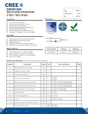 C4D20120H datasheet pdf Wolfspeed