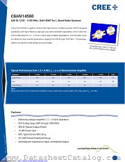 CGHV14500 datasheet pdf Wolfspeed