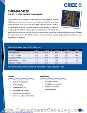 CMPA601C025D datasheet pdf Wolfspeed