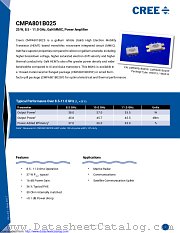 CMPA801B025 datasheet pdf Wolfspeed