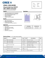 CPM2-1200-0025B datasheet pdf Wolfspeed