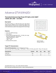 GTVA101K42EV-V1 datasheet pdf Wolfspeed