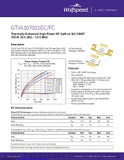 GTVA107001EC/FC-V1 datasheet pdf Wolfspeed