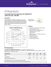 PTFB091802FC-V1 datasheet pdf Wolfspeed