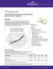 PTFB193404F-V1 datasheet pdf Wolfspeed