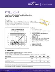 PTFB213004F-V2 datasheet pdf Wolfspeed