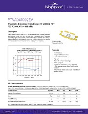PTVA047002EV-V1 datasheet pdf Wolfspeed