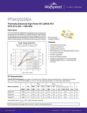 PTVA120251EA-V2 datasheet pdf Wolfspeed