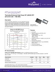 PTVA120252MT-V1 datasheet pdf Wolfspeed