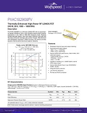 PXAC182908FV-V1 datasheet pdf Wolfspeed