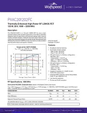 PXAC201202FC-V2 datasheet pdf Wolfspeed