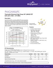 PXAC210552FC-V1 datasheet pdf Wolfspeed