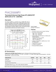 PXAC213308FV-V1 datasheet pdf Wolfspeed