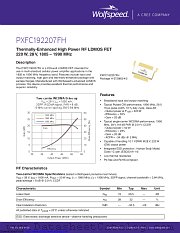 PXFC192207FH-V3 datasheet pdf Wolfspeed