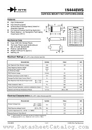 1N4448WS-T1 datasheet pdf Won-Top Electronics