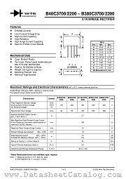 B125C3700 datasheet pdf Won-Top Electronics
