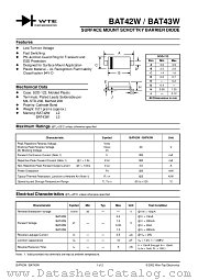 BAT42W-T3 datasheet pdf Won-Top Electronics