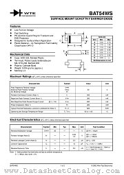 BAT54WS-T3 datasheet pdf Won-Top Electronics