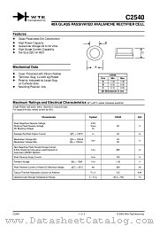 C2540 datasheet pdf Won-Top Electronics