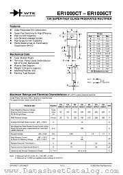 ER1006CT datasheet pdf Won-Top Electronics