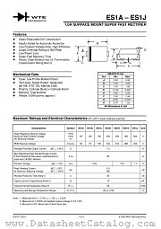 ES1D-T1 datasheet pdf Won-Top Electronics