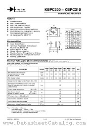 KBPC306 datasheet pdf Won-Top Electronics