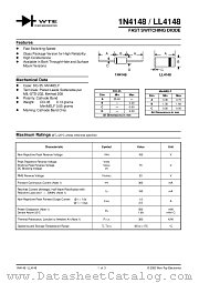 1N4148-T3 datasheet pdf Won-Top Electronics
