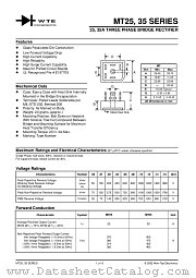 MT2500 datasheet pdf Won-Top Electronics