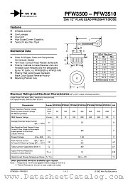 PFW3504 datasheet pdf Won-Top Electronics