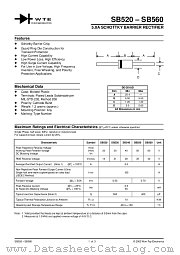 SB540-T3 datasheet pdf Won-Top Electronics