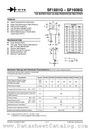 SF1603G datasheet pdf Won-Top Electronics