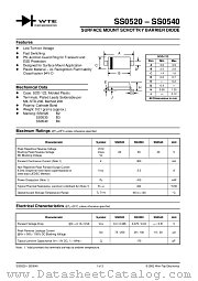 SS0540-T1 datasheet pdf Won-Top Electronics