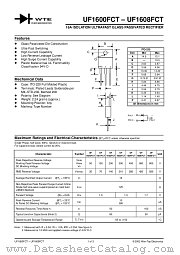 UF1601FCT datasheet pdf Won-Top Electronics