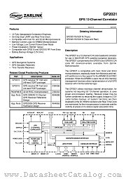 GP2021 datasheet pdf Zarlink Semiconductor