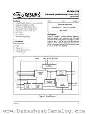 MH88612B datasheet pdf Zarlink Semiconductor