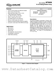 MT8808 datasheet pdf Zarlink Semiconductor