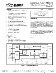 MT8930C datasheet pdf Zarlink Semiconductor